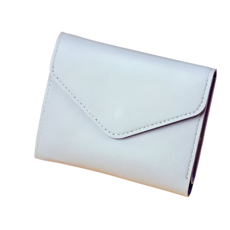 Cartera elegante con broche azul