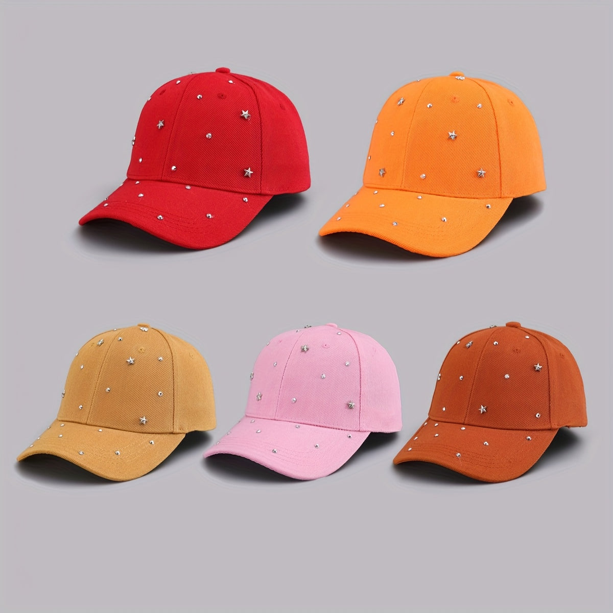 Gorra luminosa de estrella rosa