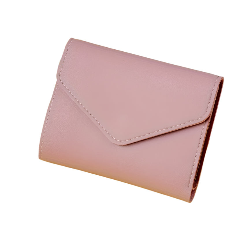 Cartera elegante con broche morado