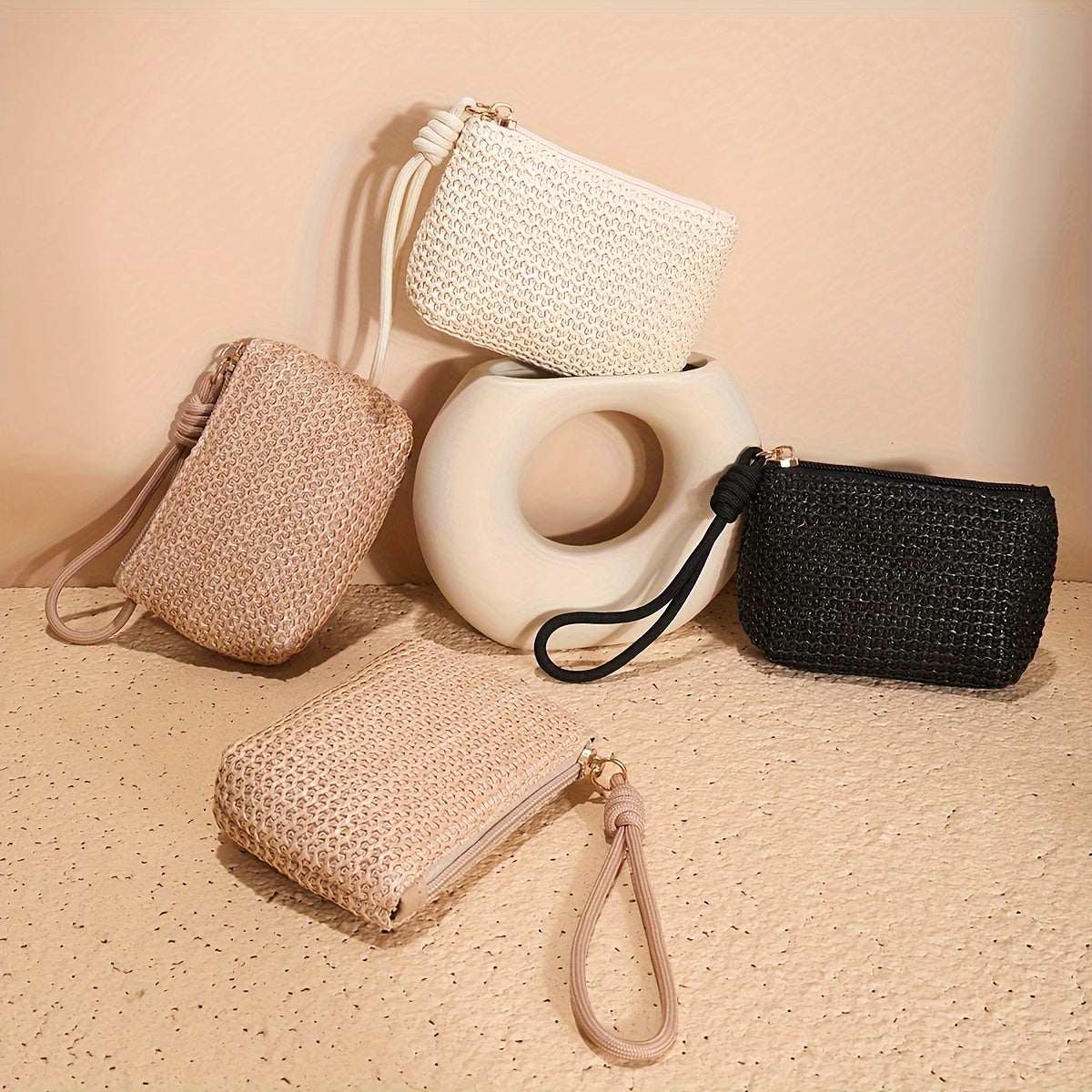 Cartera de mano negra Ease