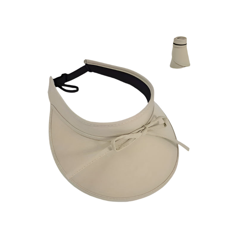 Visera con ala brillante y lazo de color de tarjeta