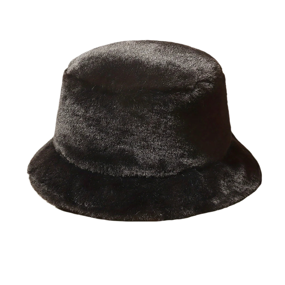 Gorra negra acogedora y elegante