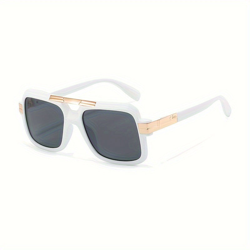 White Frame Grey Lens Steampunk Vibe