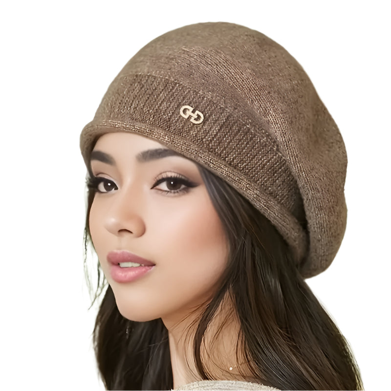 Gorro flexible color caqui
