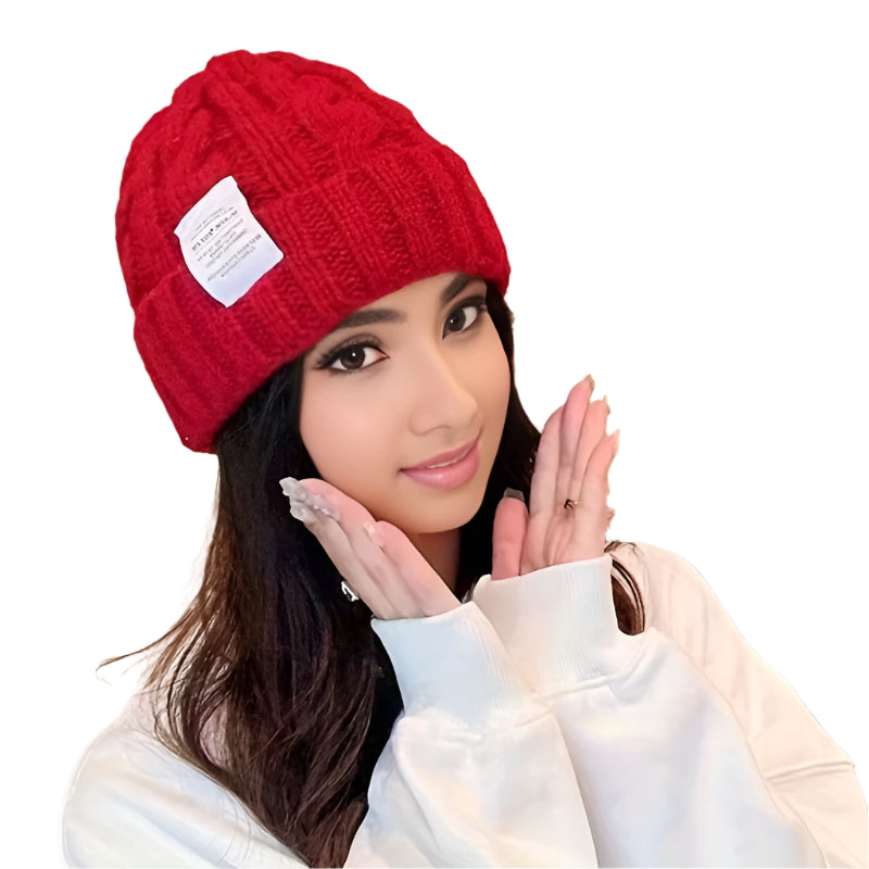 Gorro rojo acogedor Y2K