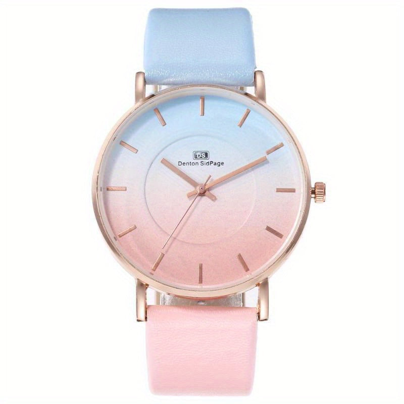 Azul claro rosa degradado chic