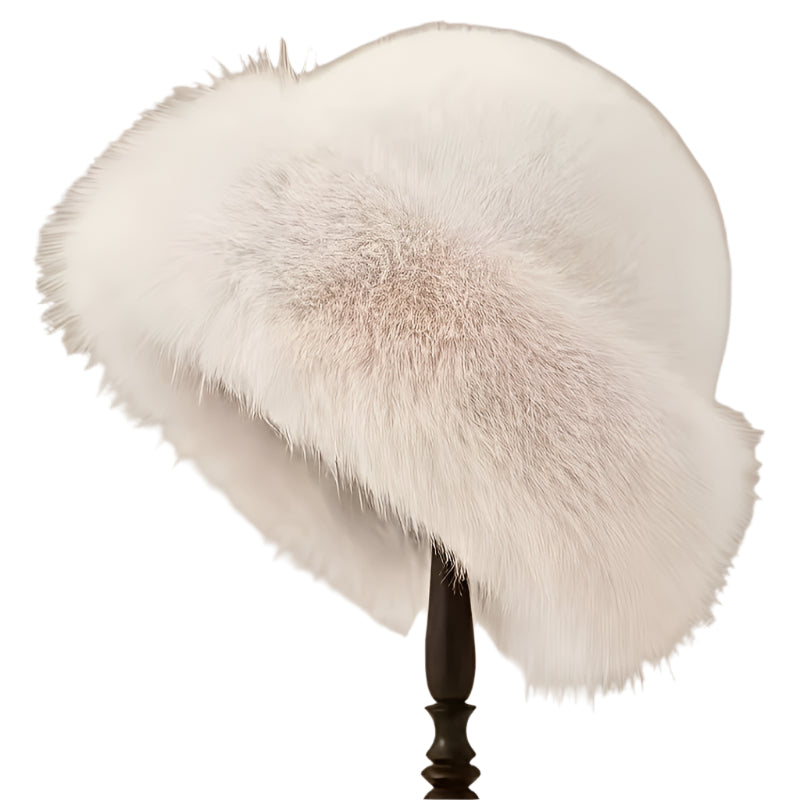 Beige Faux Fur Luxe Hat