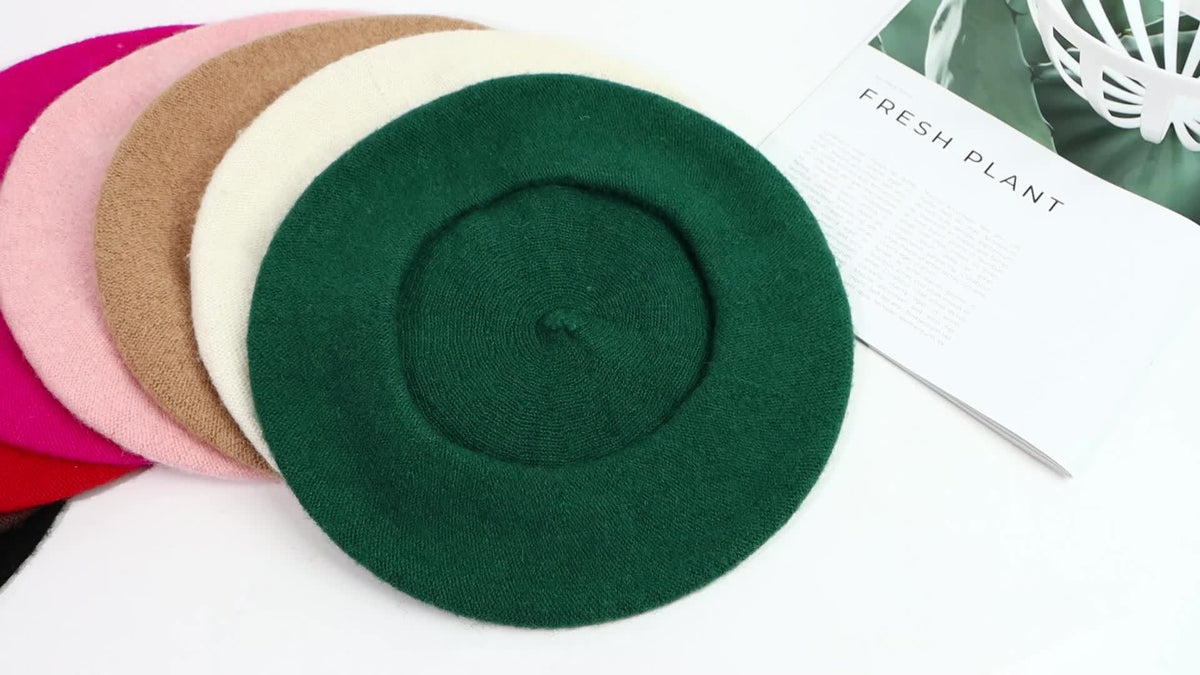 Boina de caramelo verde oscuro