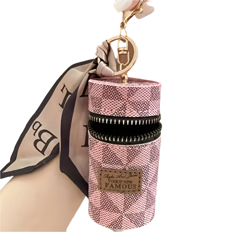 Cartera elegante de viaje rosa