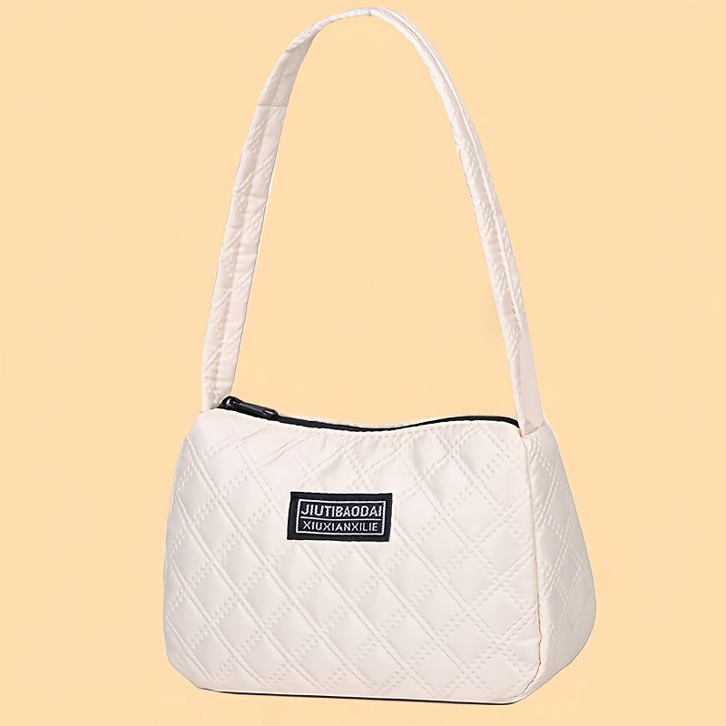 Bolso de mano Breeze de cuadros blancos BJ1462