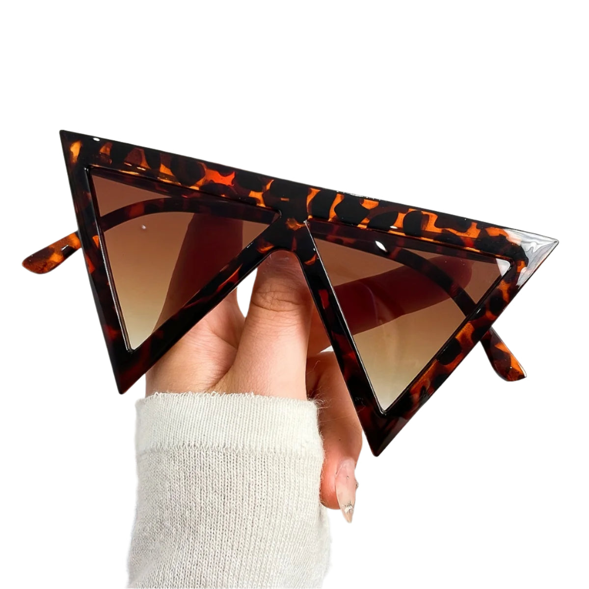 Sombra brillante con estampado de leopardo