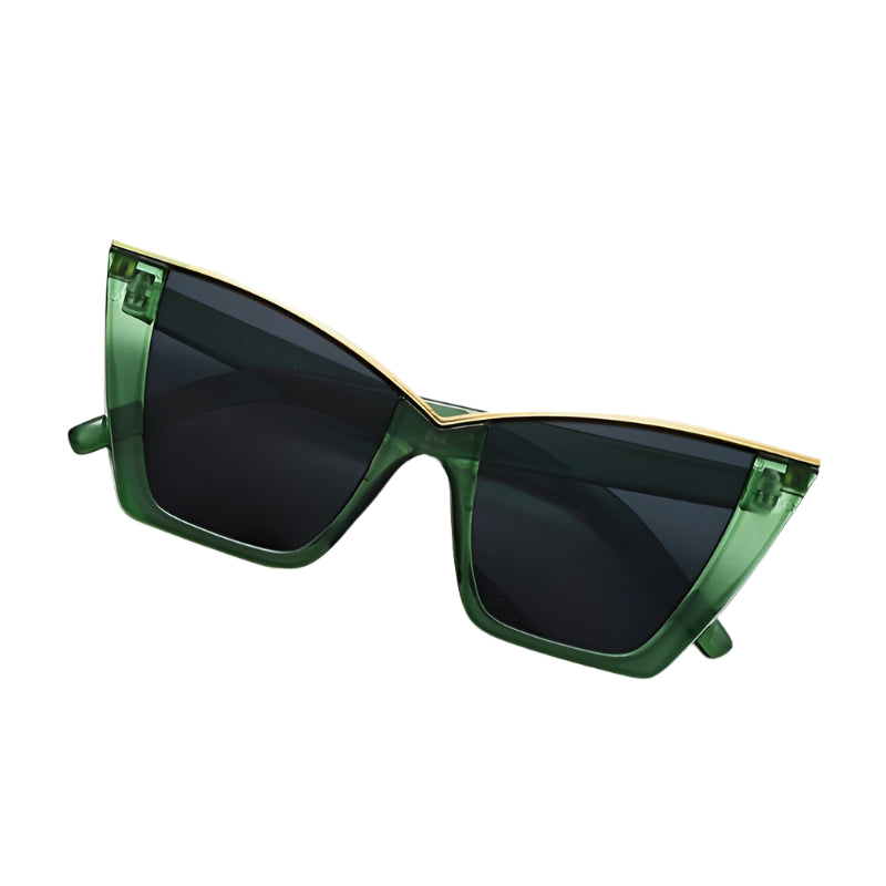 Gray Frame With Green Frame Glam Vision