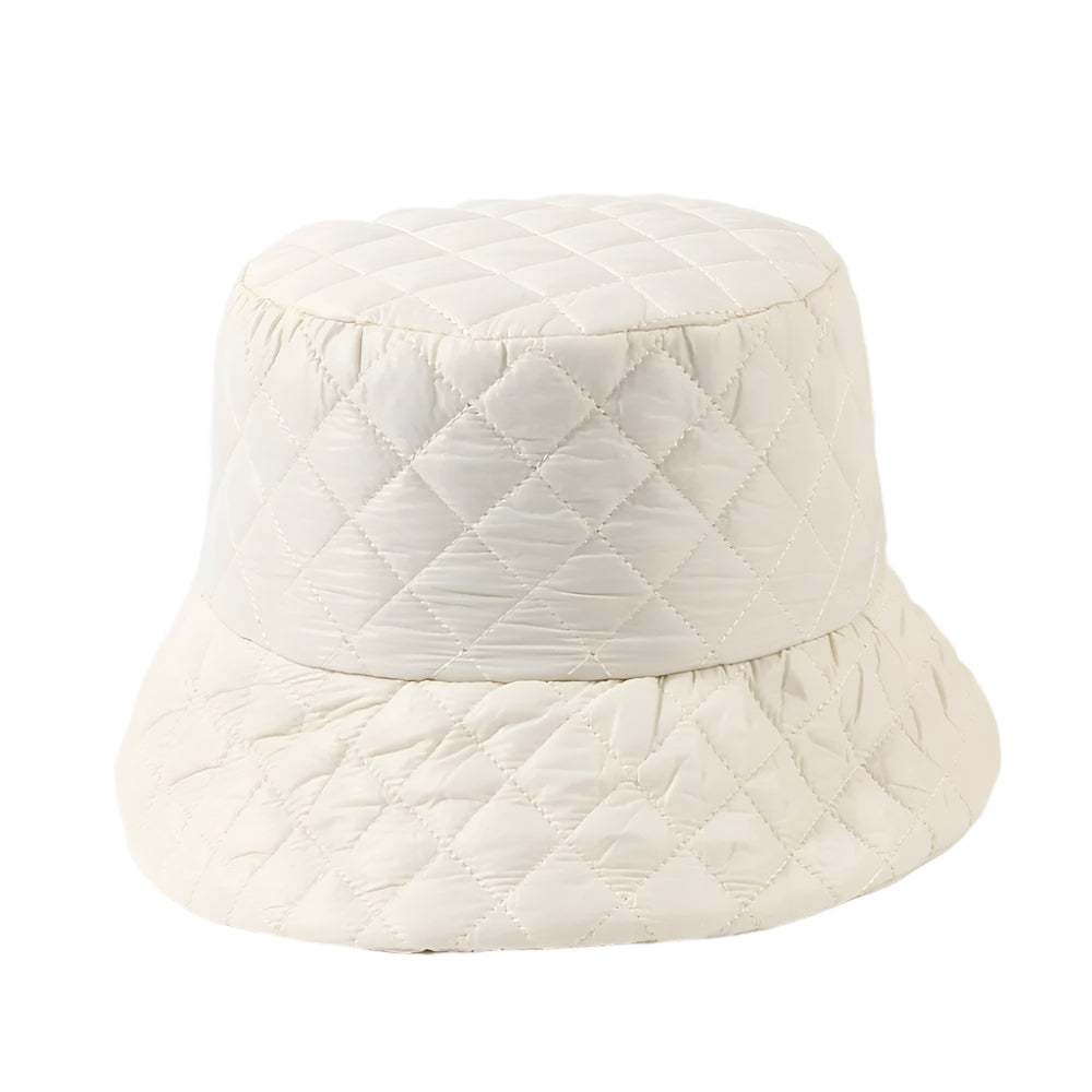 Beige Color Cozy Shield Hat