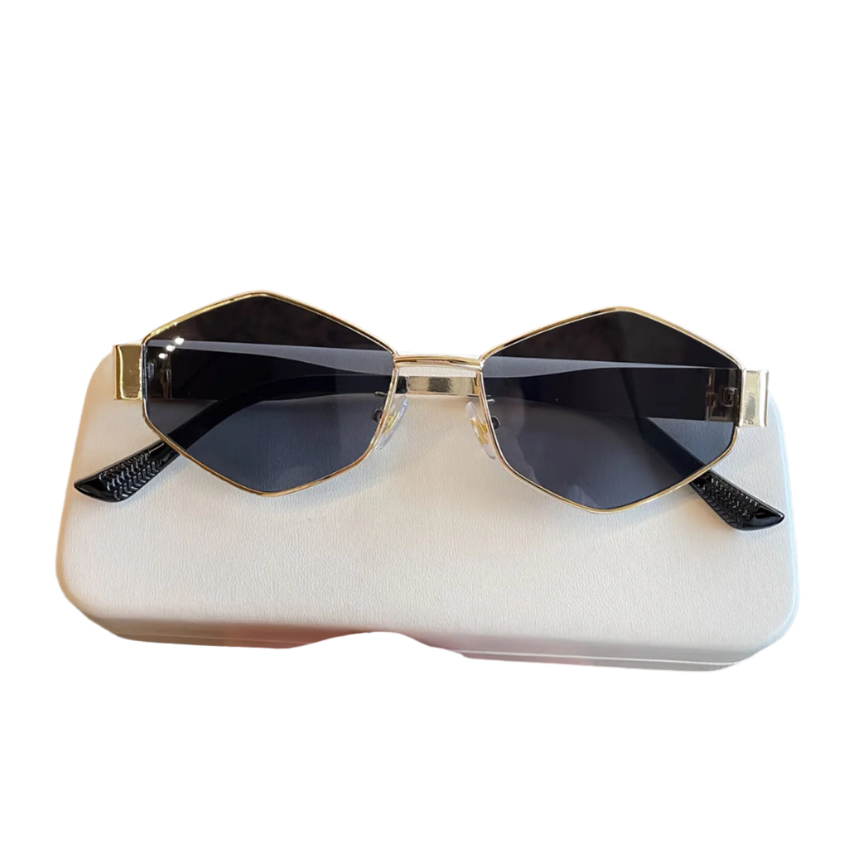 Golden Frame Grey Lens Sweet Edge