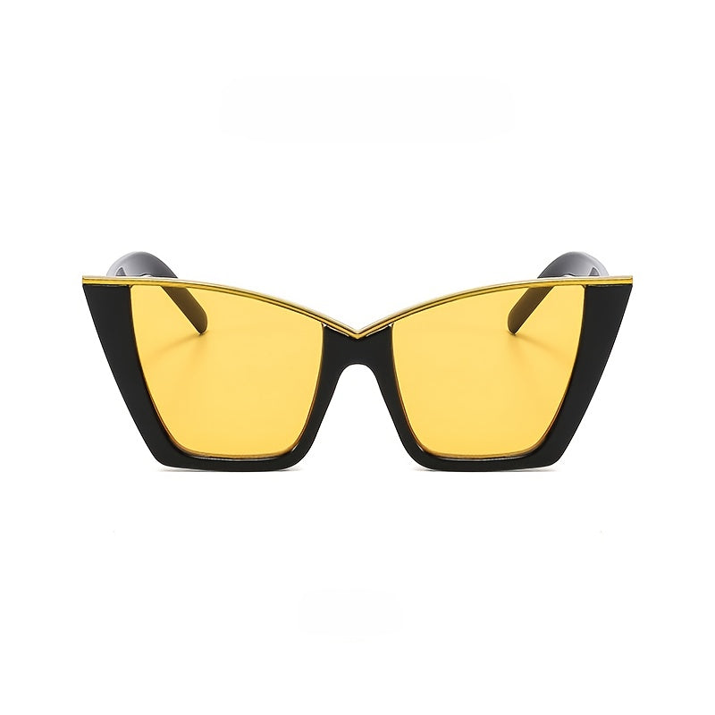 Black Framed Yellow Lens Glam Vision