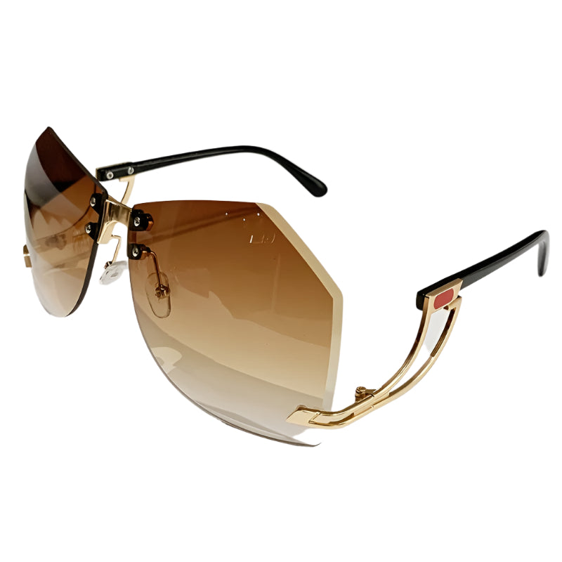 Borde del océano marrón degradado