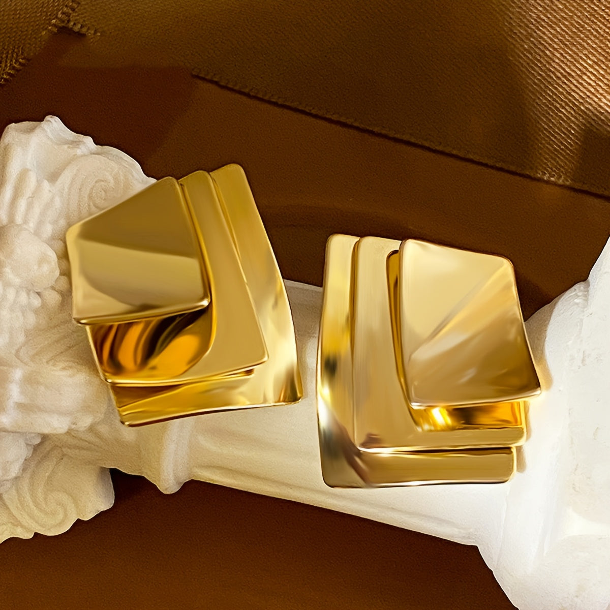 Golden Yellow Geo Chic