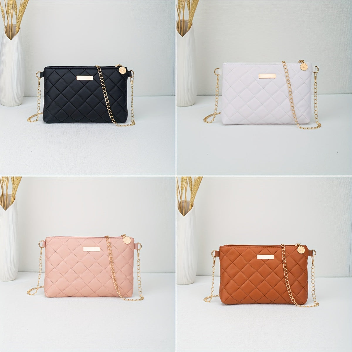 Enlace de cuadros marrones