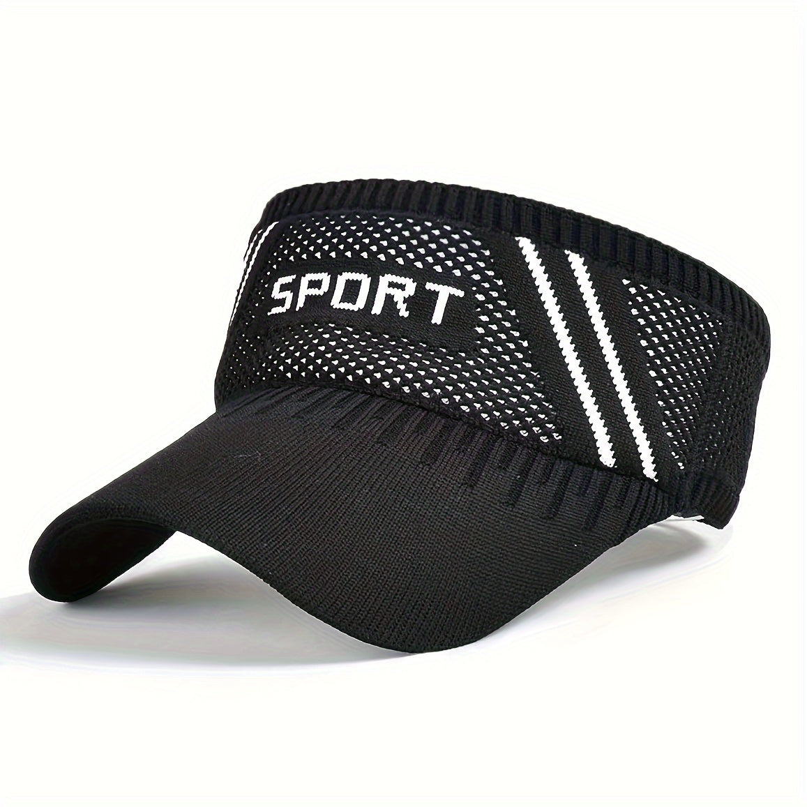 Visera deportiva negra