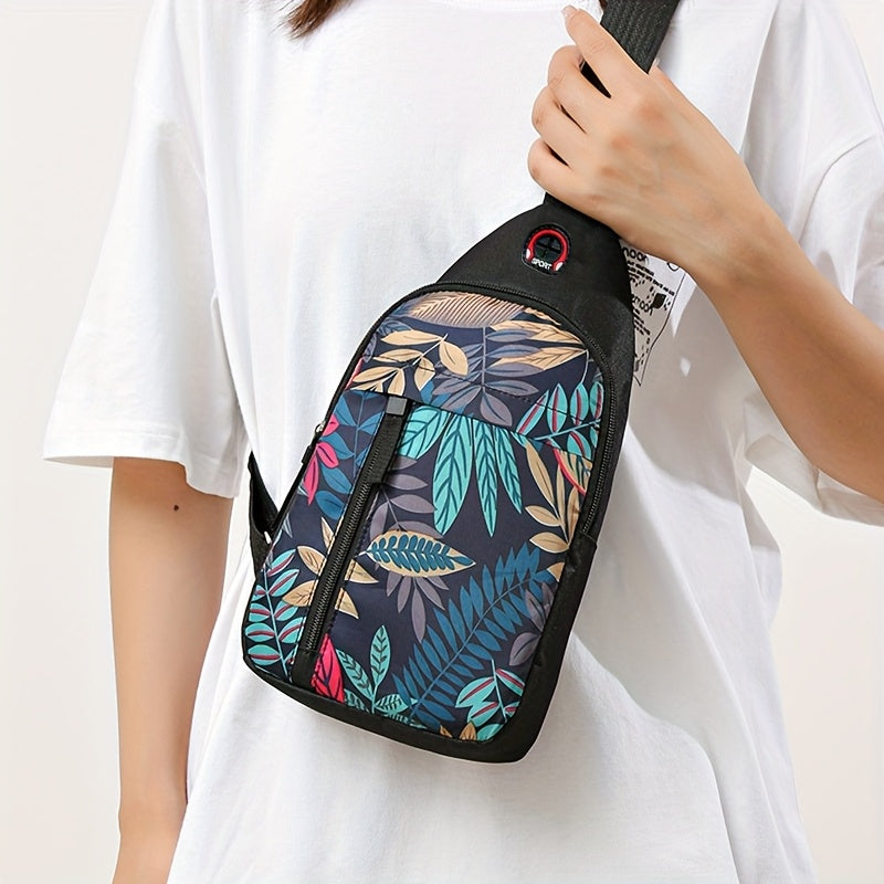 BJ508NV Sporty Flex con estampado de hojas