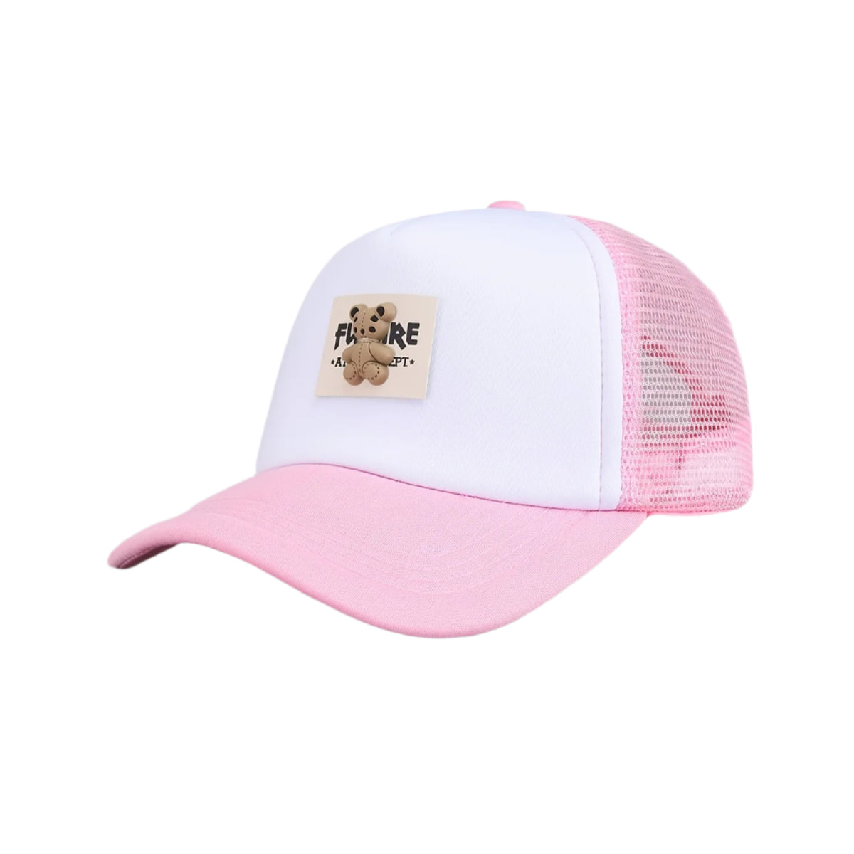 Gorra elegante de oso rosa