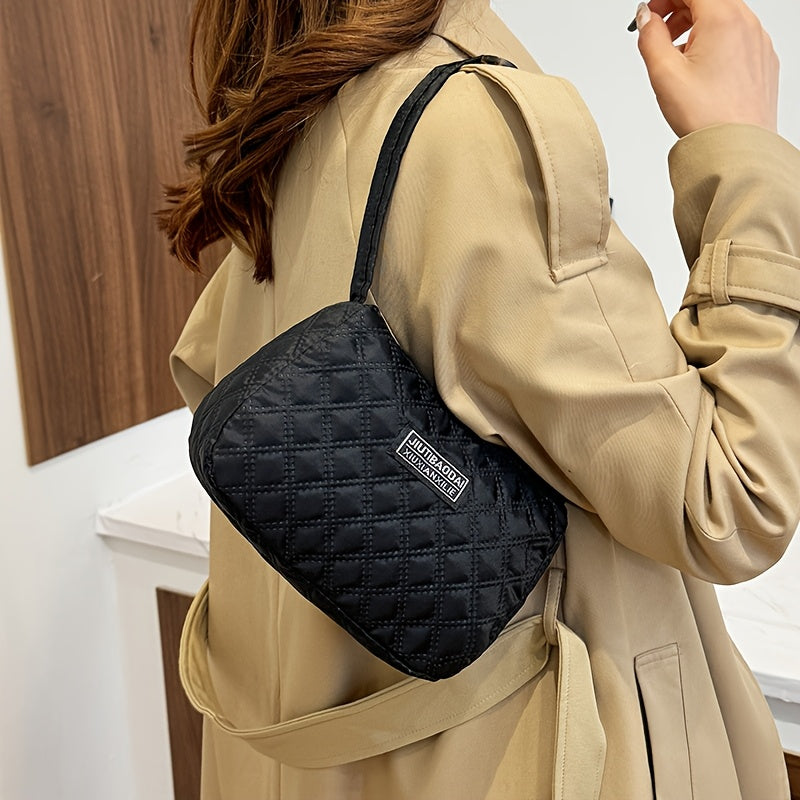 Bolso de mano Breeze de cuadros negros BJ1462