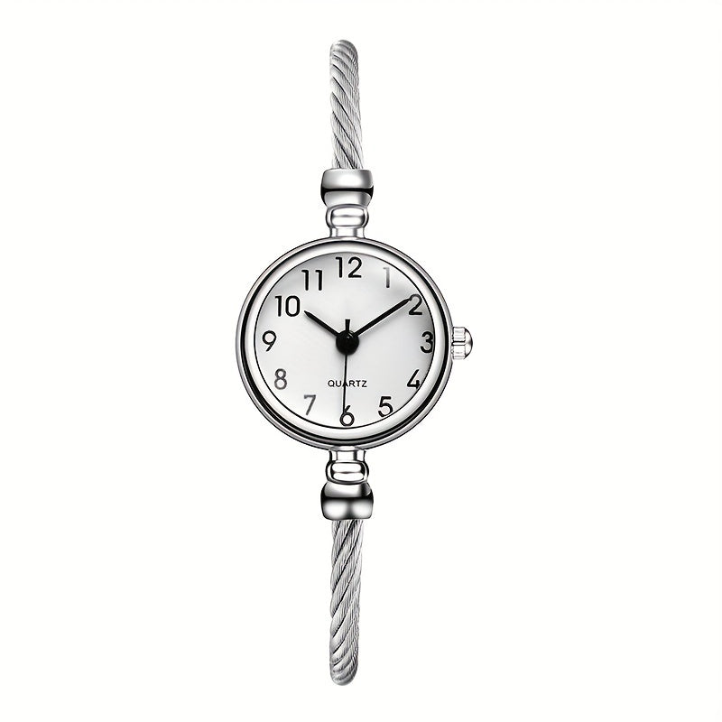 White Face Numerals Elegant Bloom