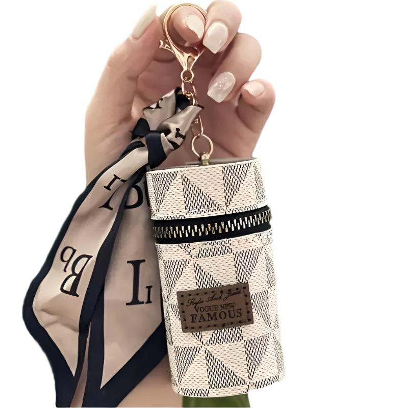 Cartera elegante de viaje blanca