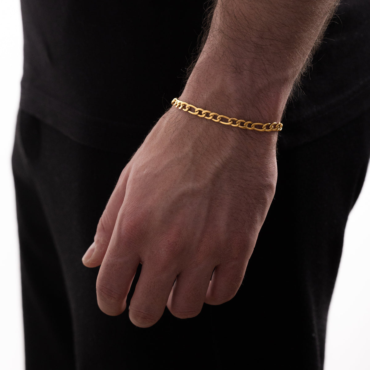 Figaro Bracelet (Gold) 5MM
