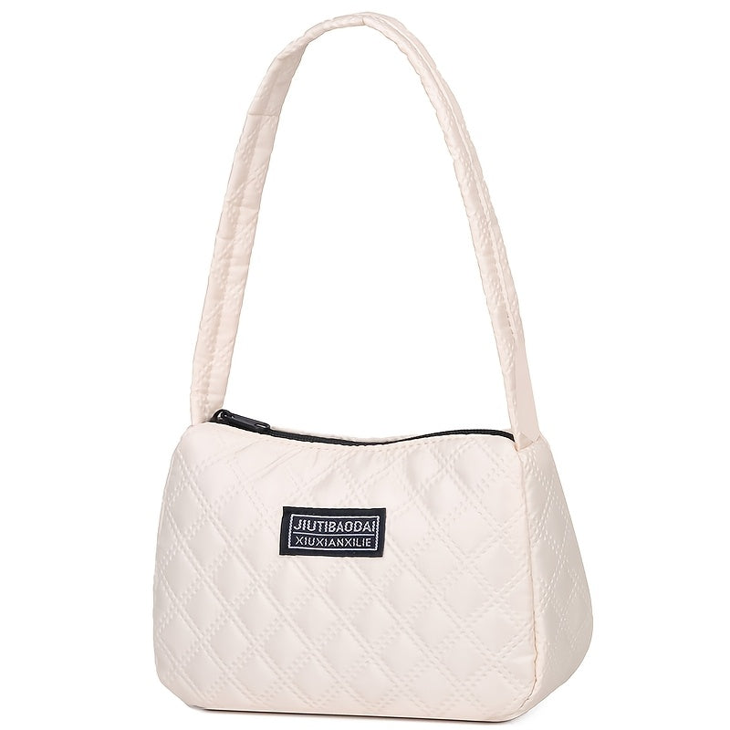 Bolso de mano Breeze de cuadros blancos BJ1462