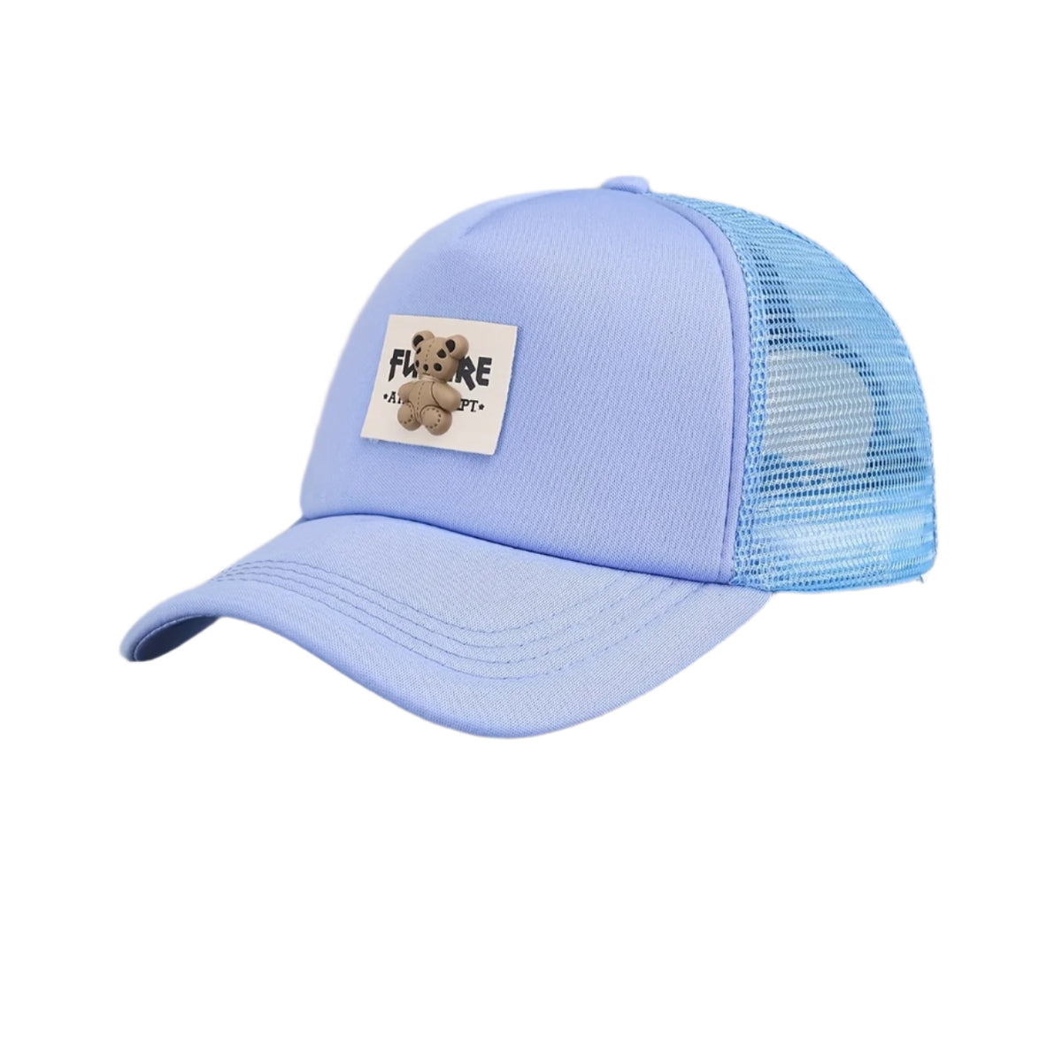 Gorra chic de oso azul