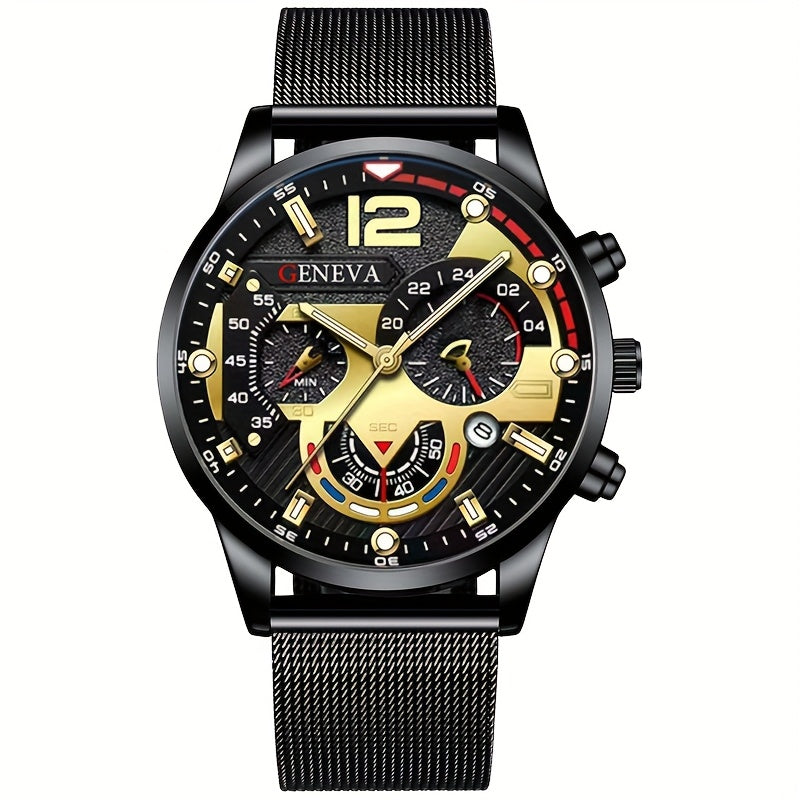 1pc Black Golden Mesh Lux