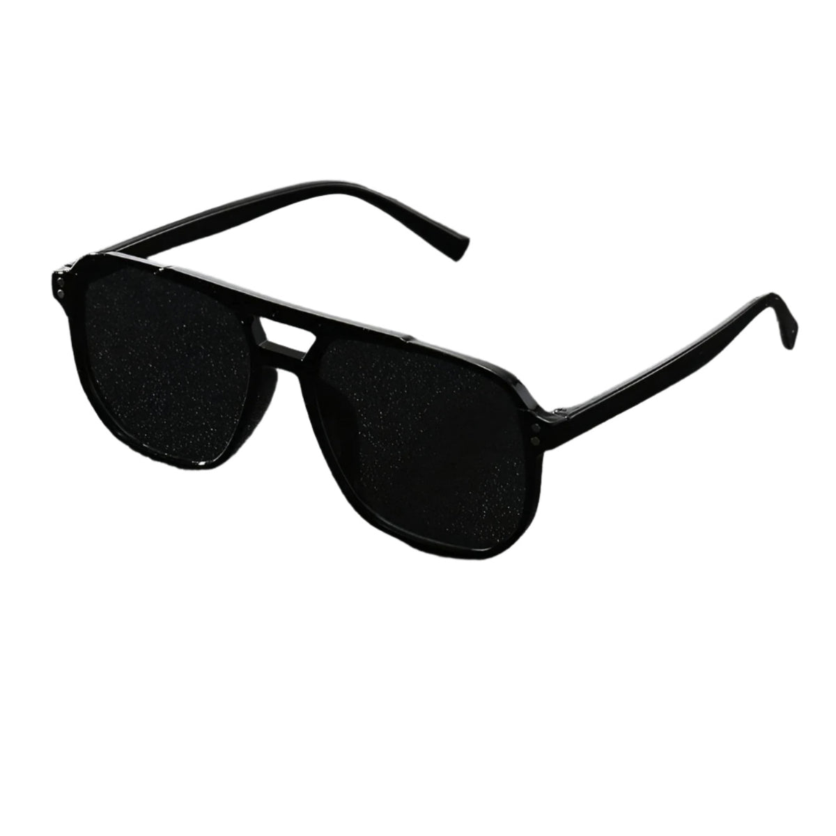 Black Frame Gray Lens Retro Vision