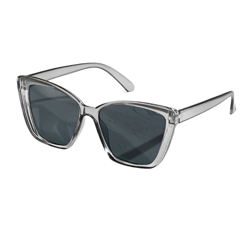 Transparent Gray Frame Gray Lens Maxi Shade