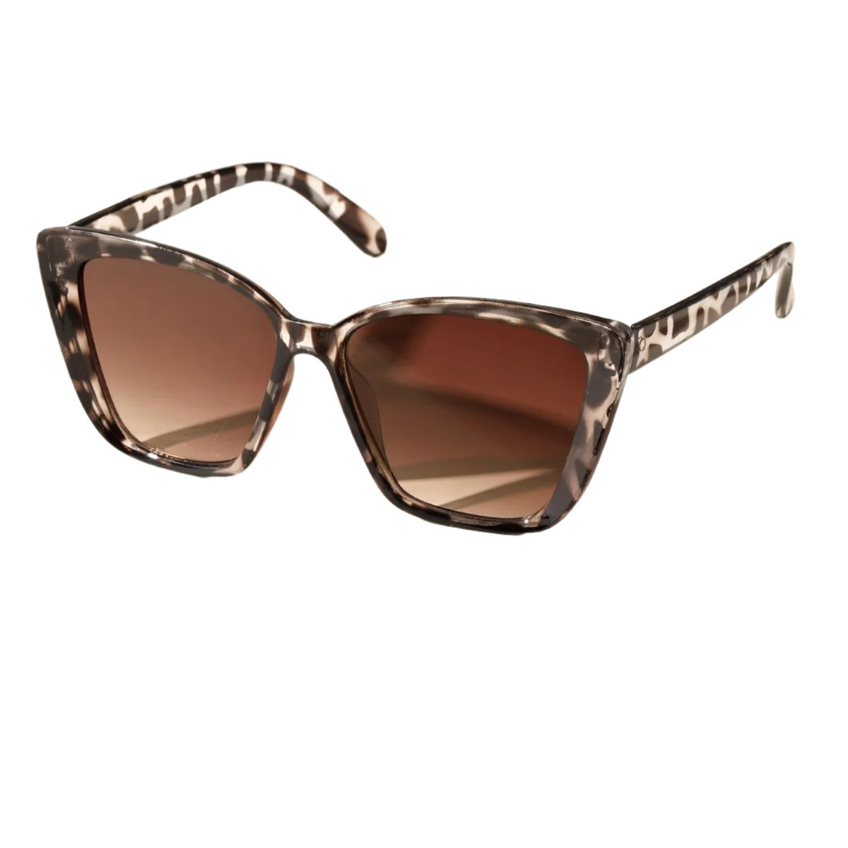 Pantalla maxi de dos piezas con estampado de leopardo blanco