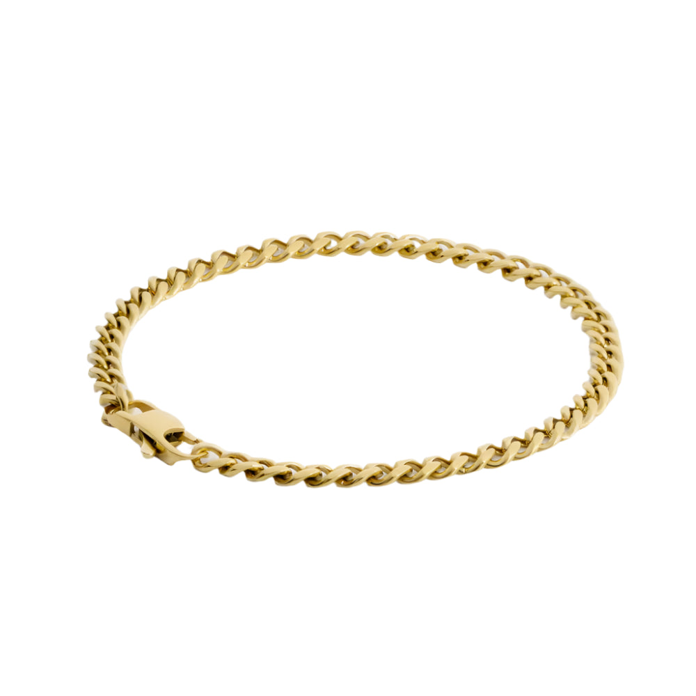 Cuban Link Bracelet (Gold) 4MM