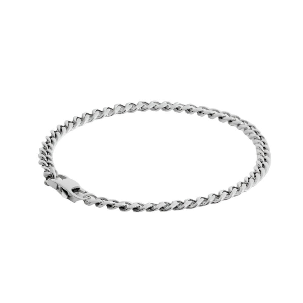 Cuban Link Bracelet (Silver) 4MM