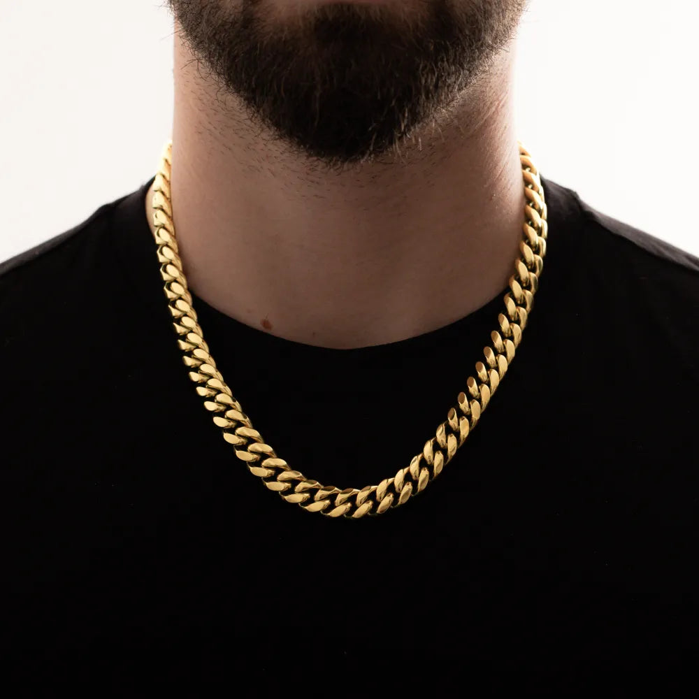 Cuban Link Chain (Gold) 12mm