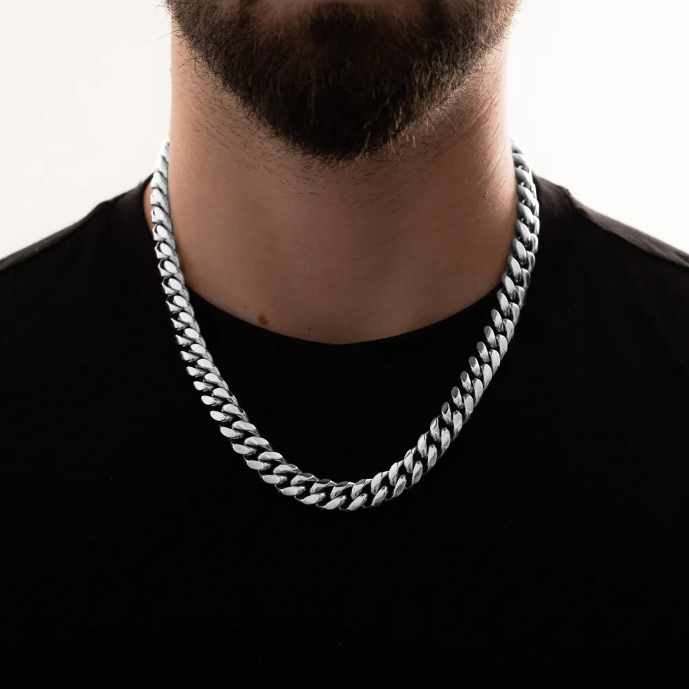 Cuban Link Chain (Silver) 12mm