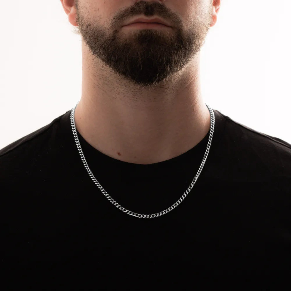 Cuban Link Chain (Silver) 4MM