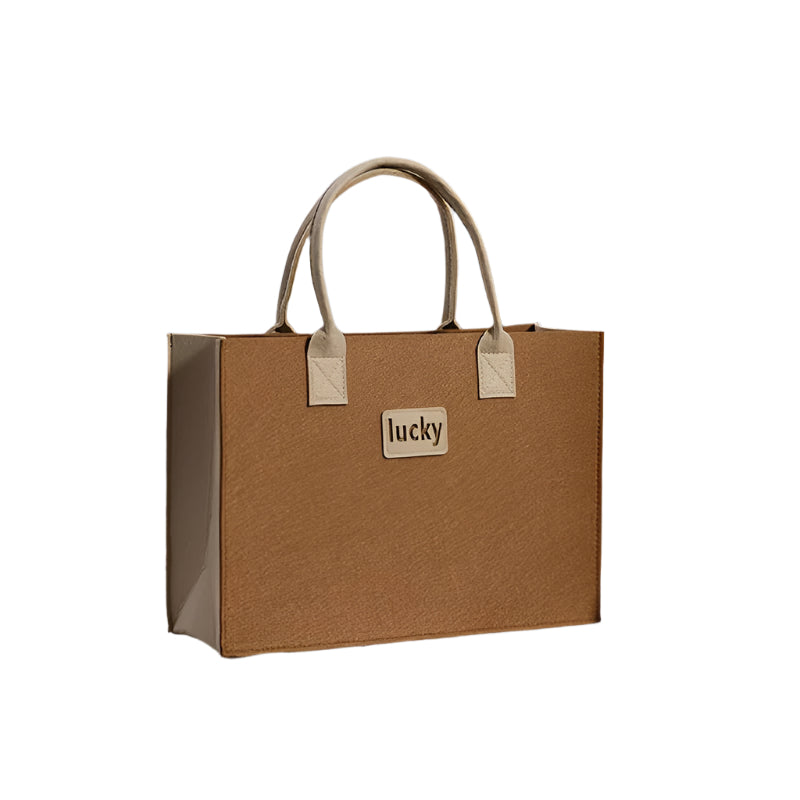 Bolso de mano marrón Lucky