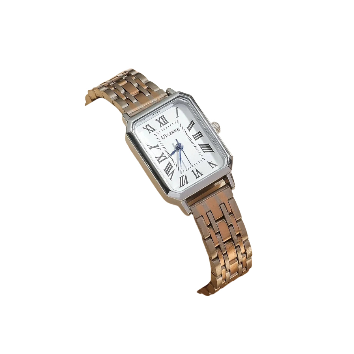 Silvery Shell-golden Steel Strip Retro Chic