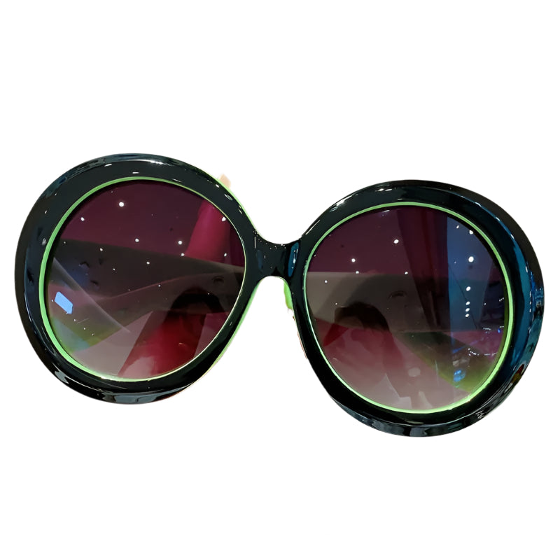 Black Green-gradient Gray Vivid Round