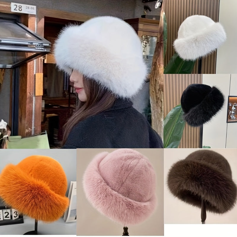 Beige Faux Fur Luxe Hat