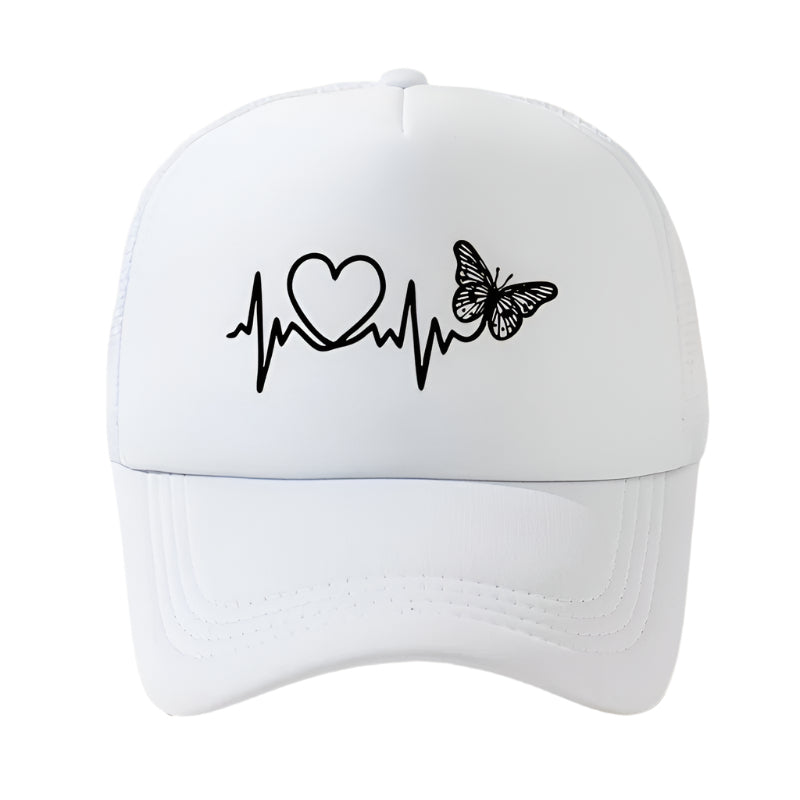 White Heart Fly Cap