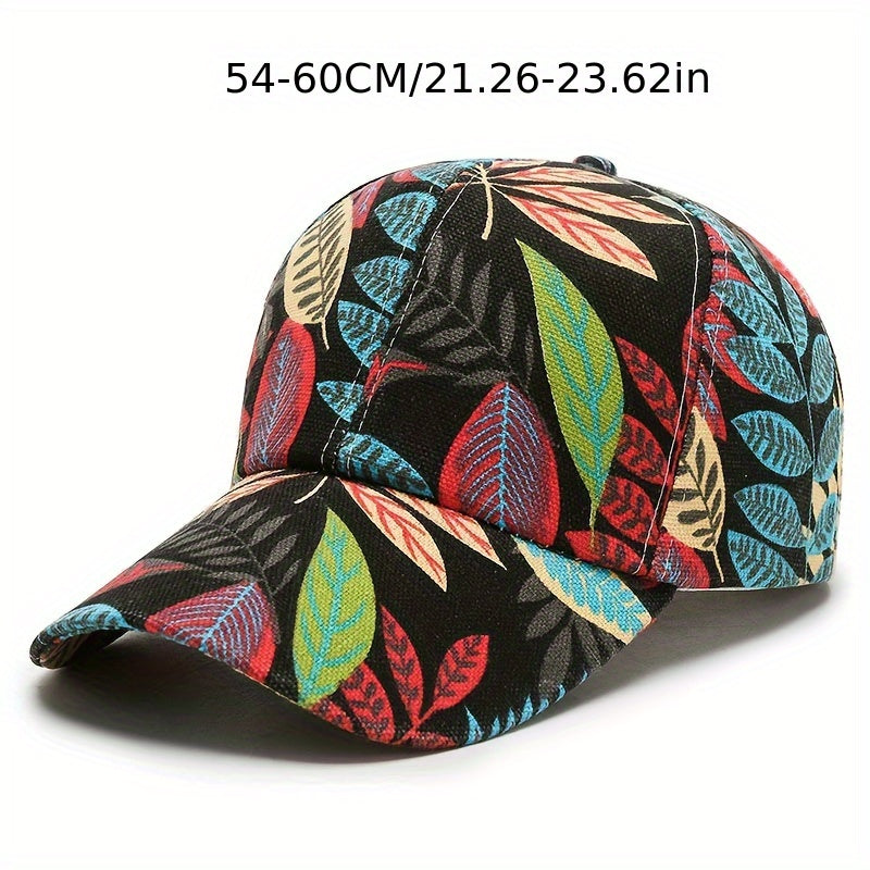 Gorra con escudo de hoja roja