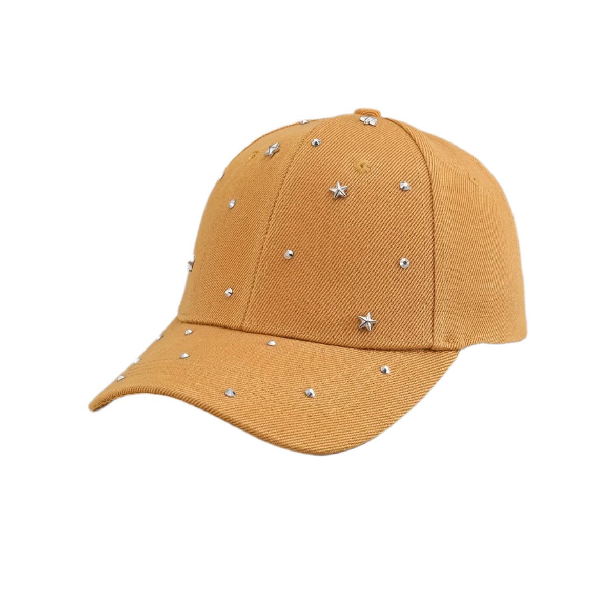 Gorra luminosa de estrella de color amarillo tierra