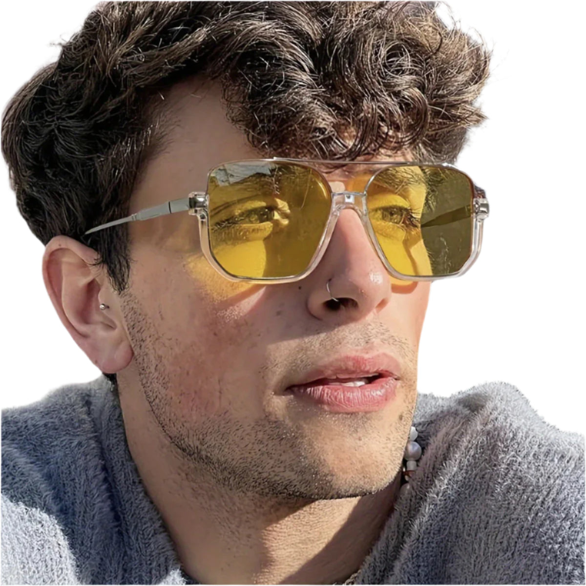 Silvery Yellow Gold Edge