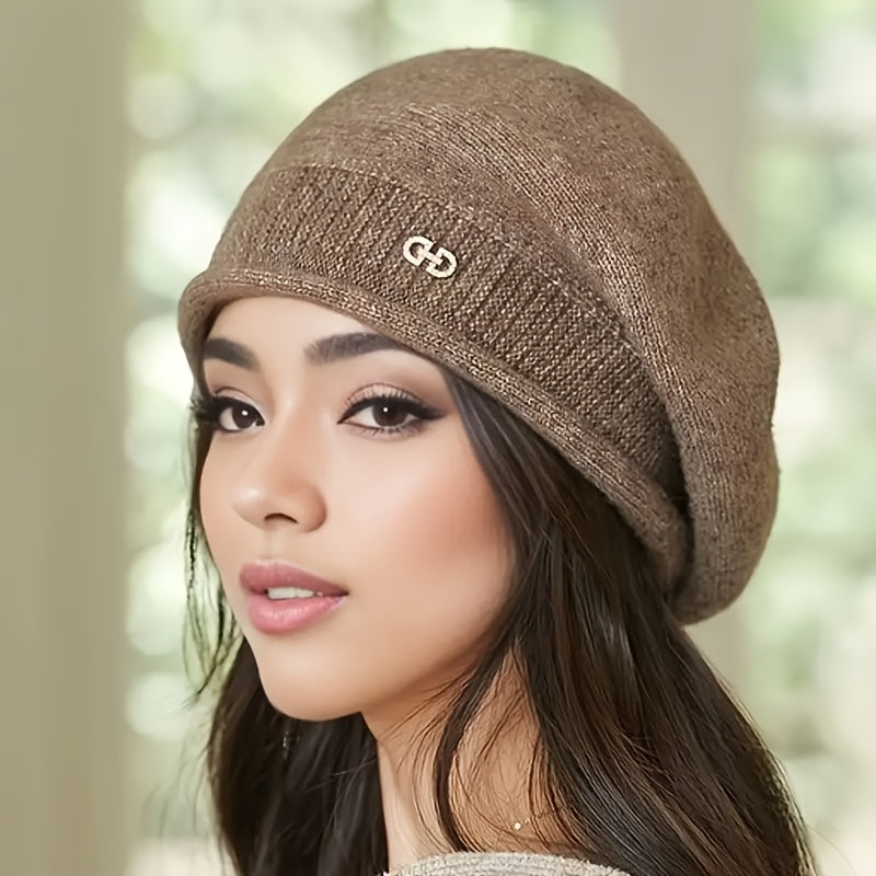 Gorro flexible color caqui