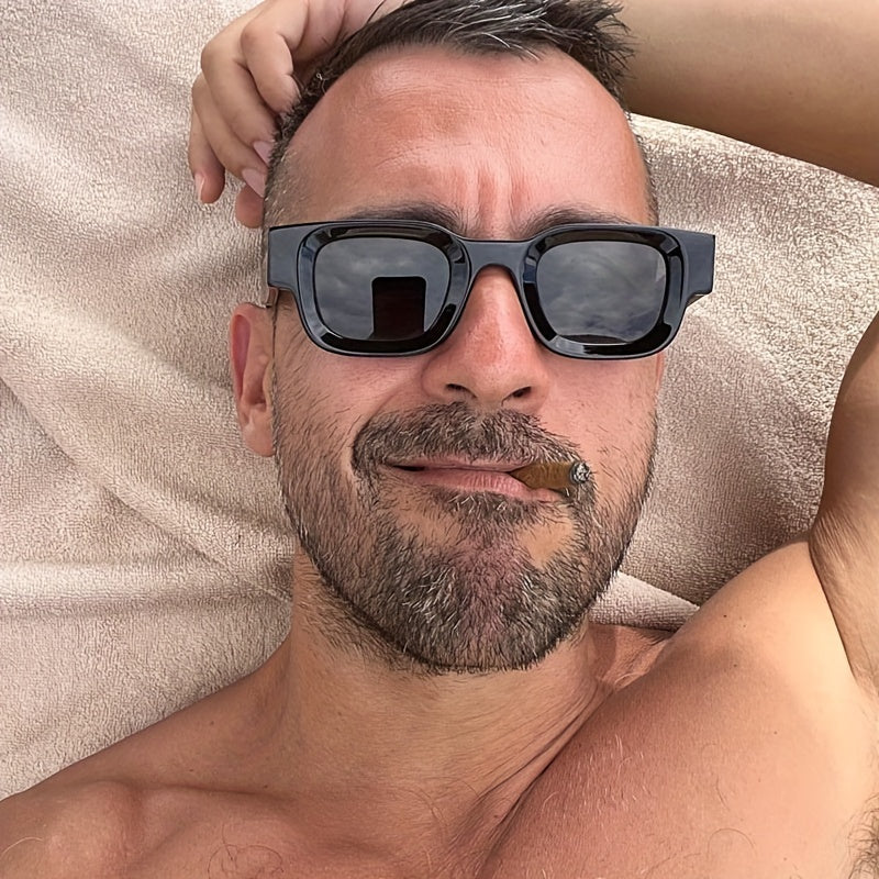 Black Frame Black & Gray Lens Punk Vision